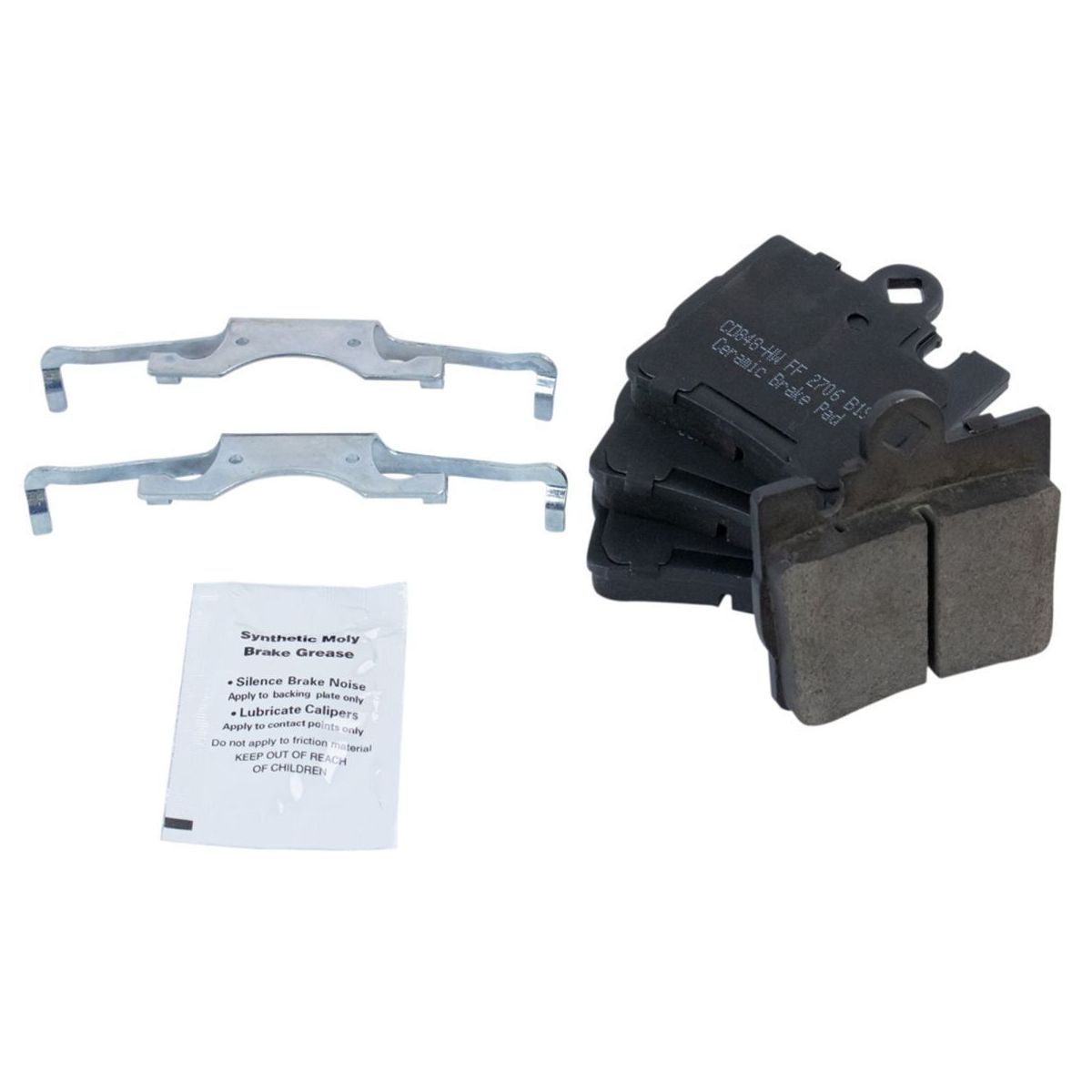 For Mercedes-Benz 2000-2003 CL500 Base Coupe Rear Brake Pad & Rotor Kit