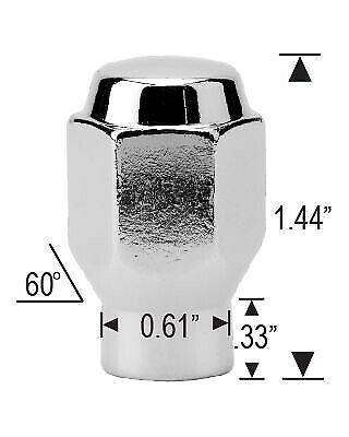 2 Sets Of - For Chevrolet GMC ET Style Lug Acorn Nuts Chrome 13/16 Hex