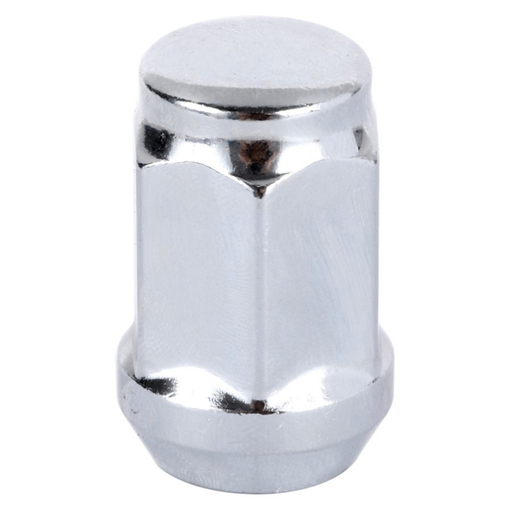 24-pcs 14x1.5 Chrome Closed Bulge Acorn Lug Nuts 1.395'' Tall For Chevy GMC