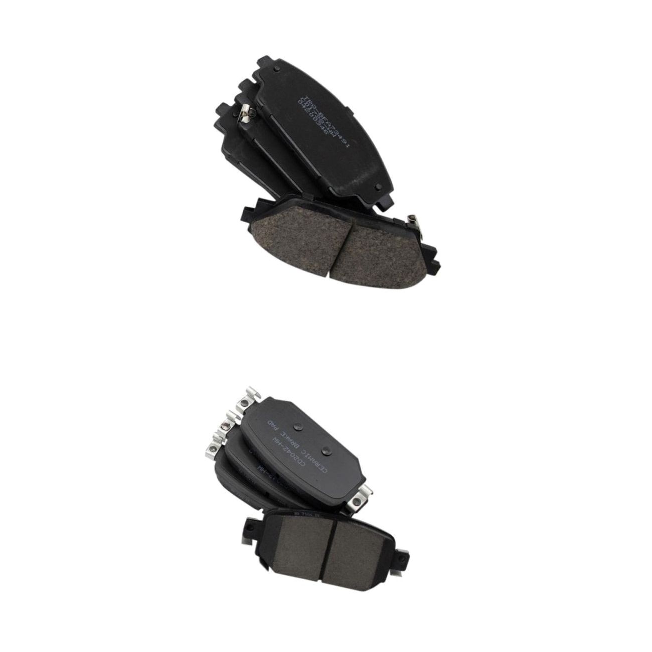 For 2017-2018 Mazda 3 Sport Hatchback Front & Rear Ceramic Disc Brake Pad Kit