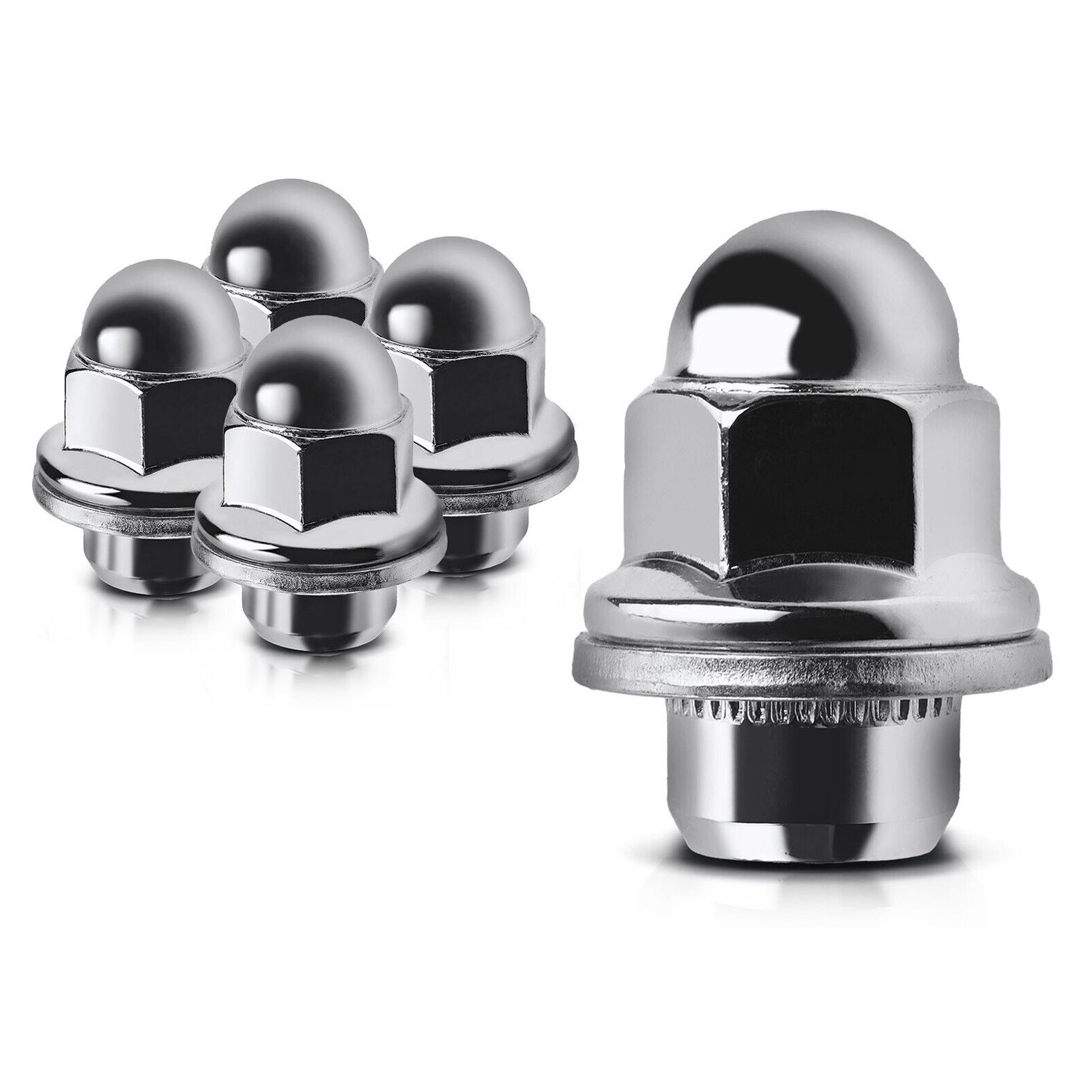 10 PCS - M12-1.5 Front / Rear Wheel Lug Nut For Dodge Chrysler Mitsubishi Lancer