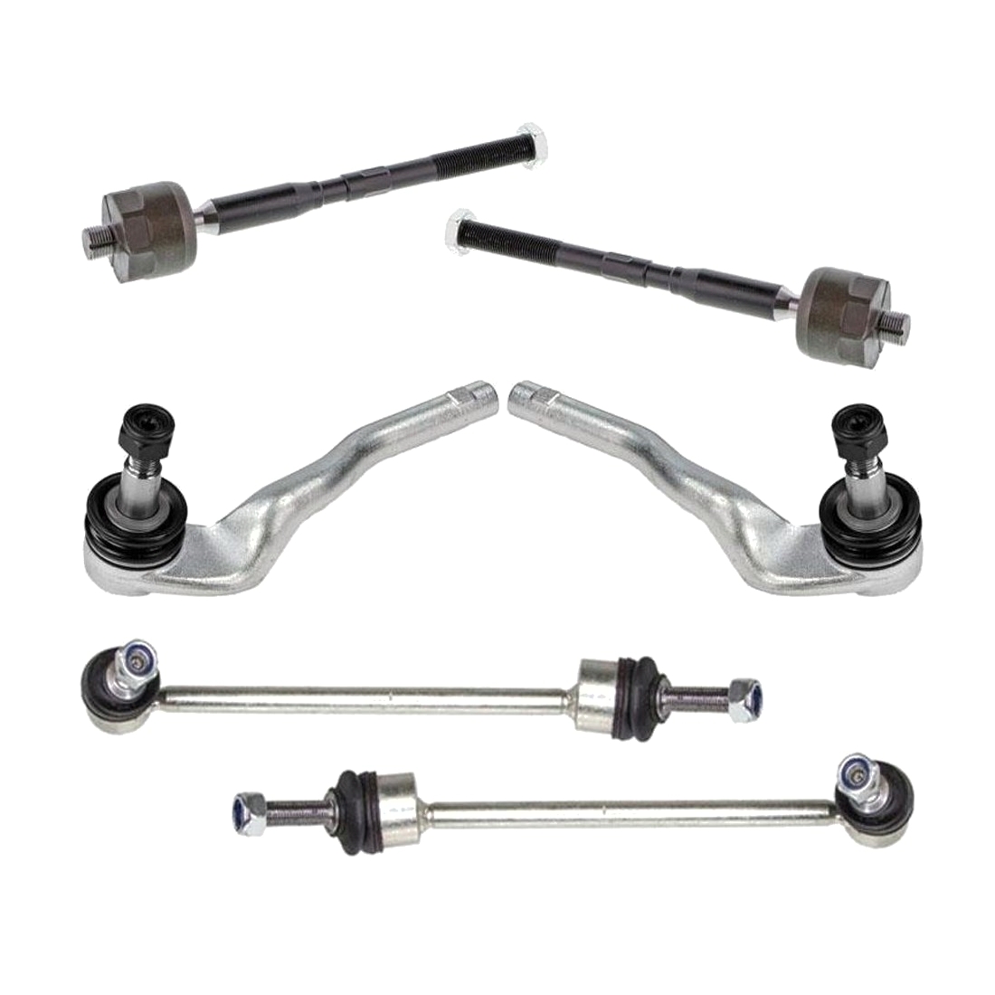 For 2009-2014 CL550 4Matic Coupe All Wheel Drive Tie Rods Sway Bar Links 6pc