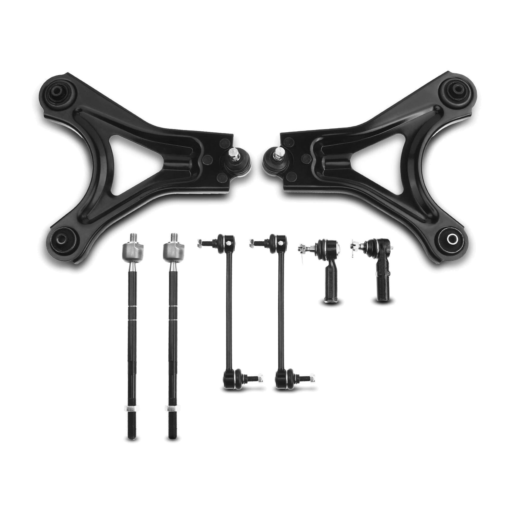 8Pcs Front Control Arm With Ball Joint Contour 1998-2000 Mercury Cougar