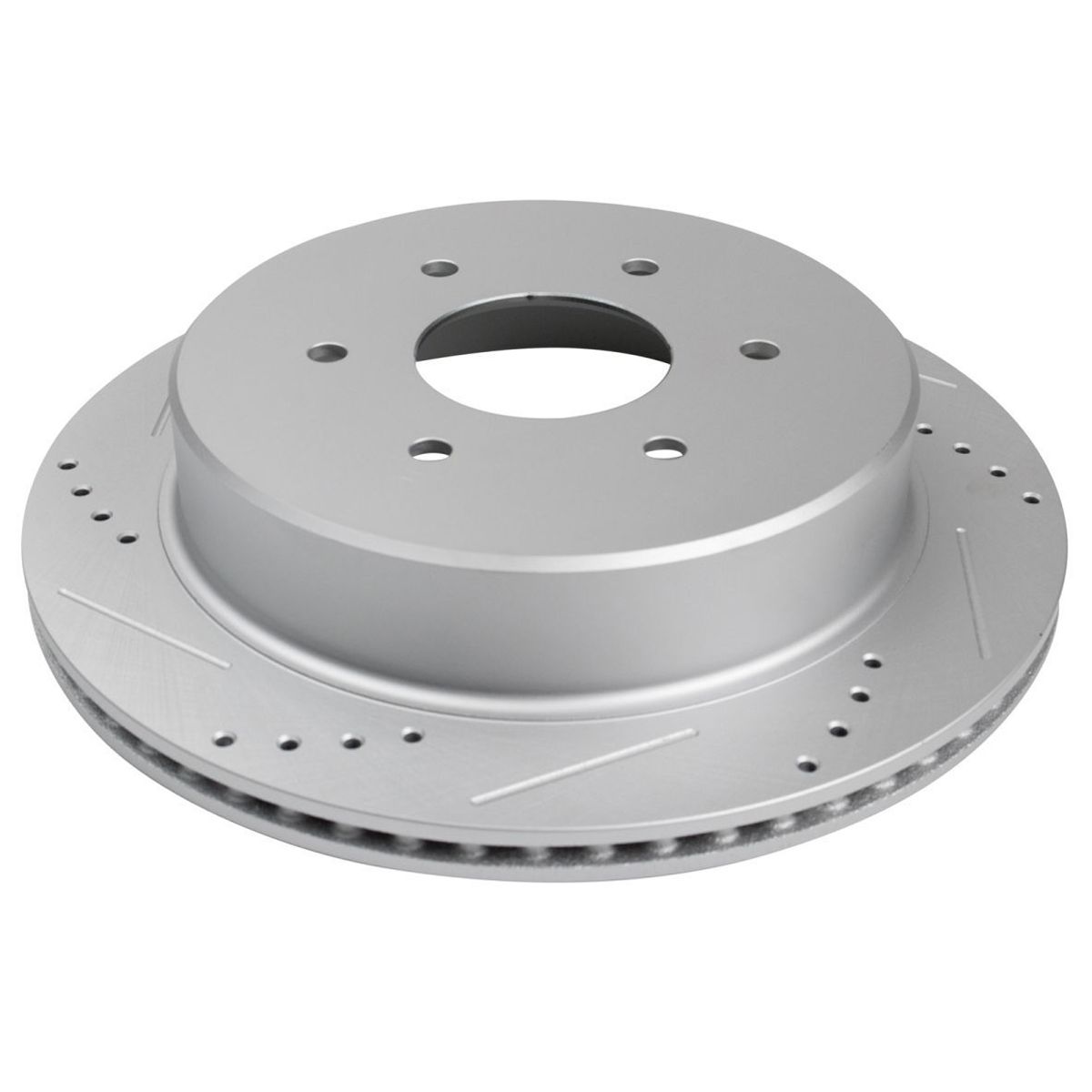 For 17-19 Nissan TITAN S Drilled Slotted G-Coated Rear Brake Rotor Set Of 2