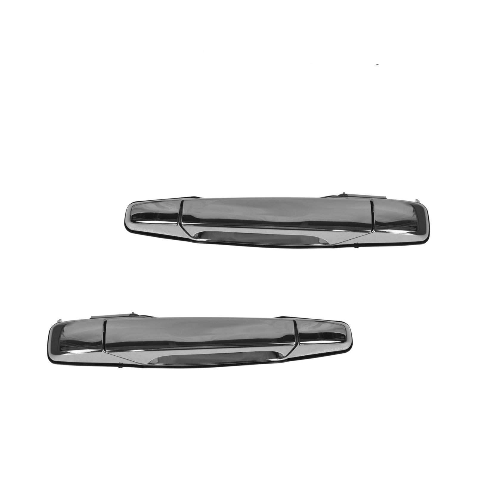 Chrome Outer Outside Rear Exterior Door Handle Pair For Chevy Pickup Truck SUV