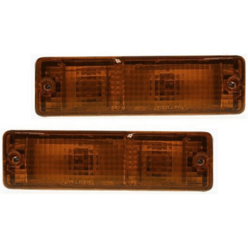 Turn Signal Light For Datsun Nissan Plastic Lens Left & Right Side Set Of 2