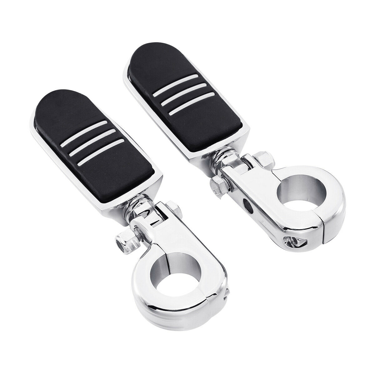 2 Sets Of - 1/4'' Pegstreamliner Highway Foot Pegs Footpeg Mount Fit For Harley