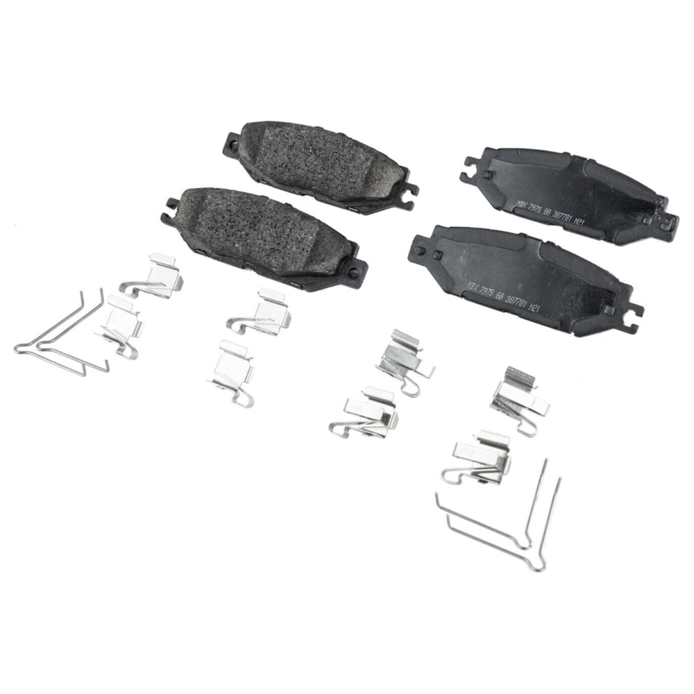 Rear Ceramic Brake Pad Set For Lexus 1993-2000 LS400 Base Sedan 2-Wheel Set