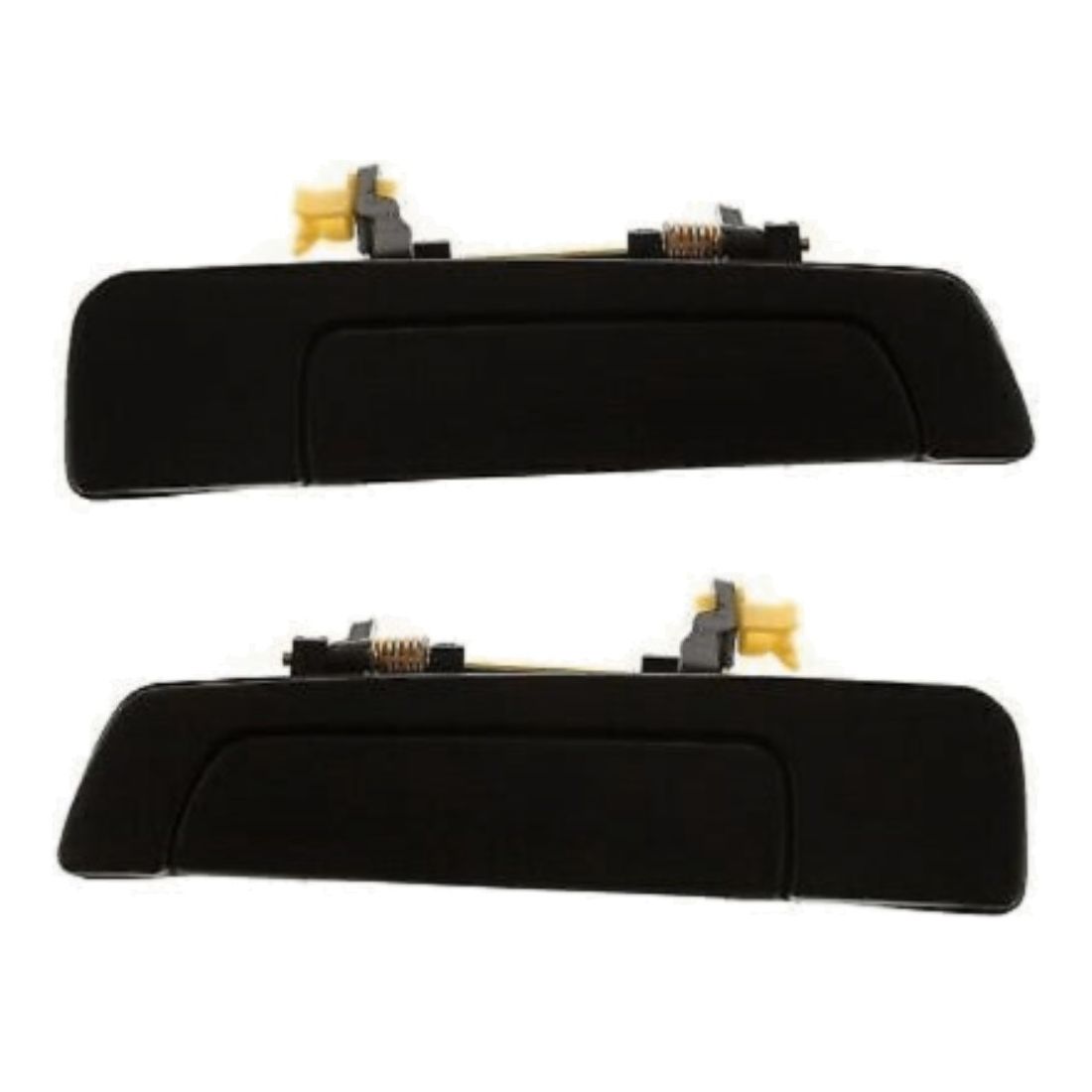 Door Handle Set For 1999-2003 Galant 1997-2001 Mirage Rear Black Plastic 2-Pcs