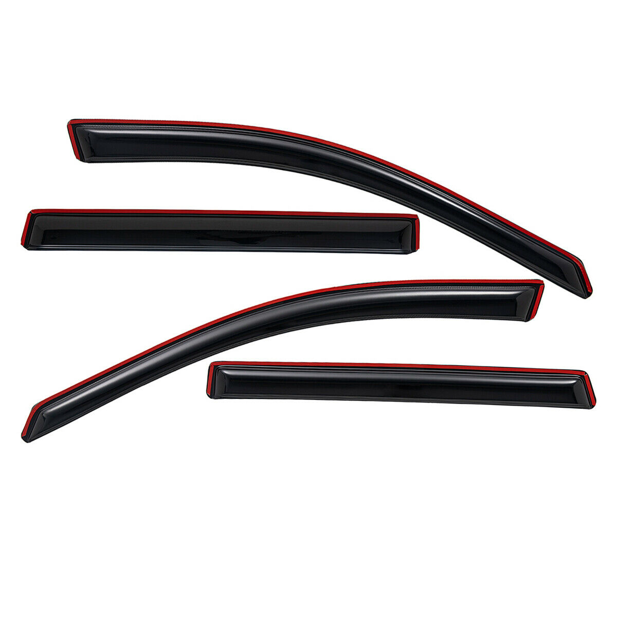 4pcs In Channel Style Sun Rain Window Visors Visor For 194485
