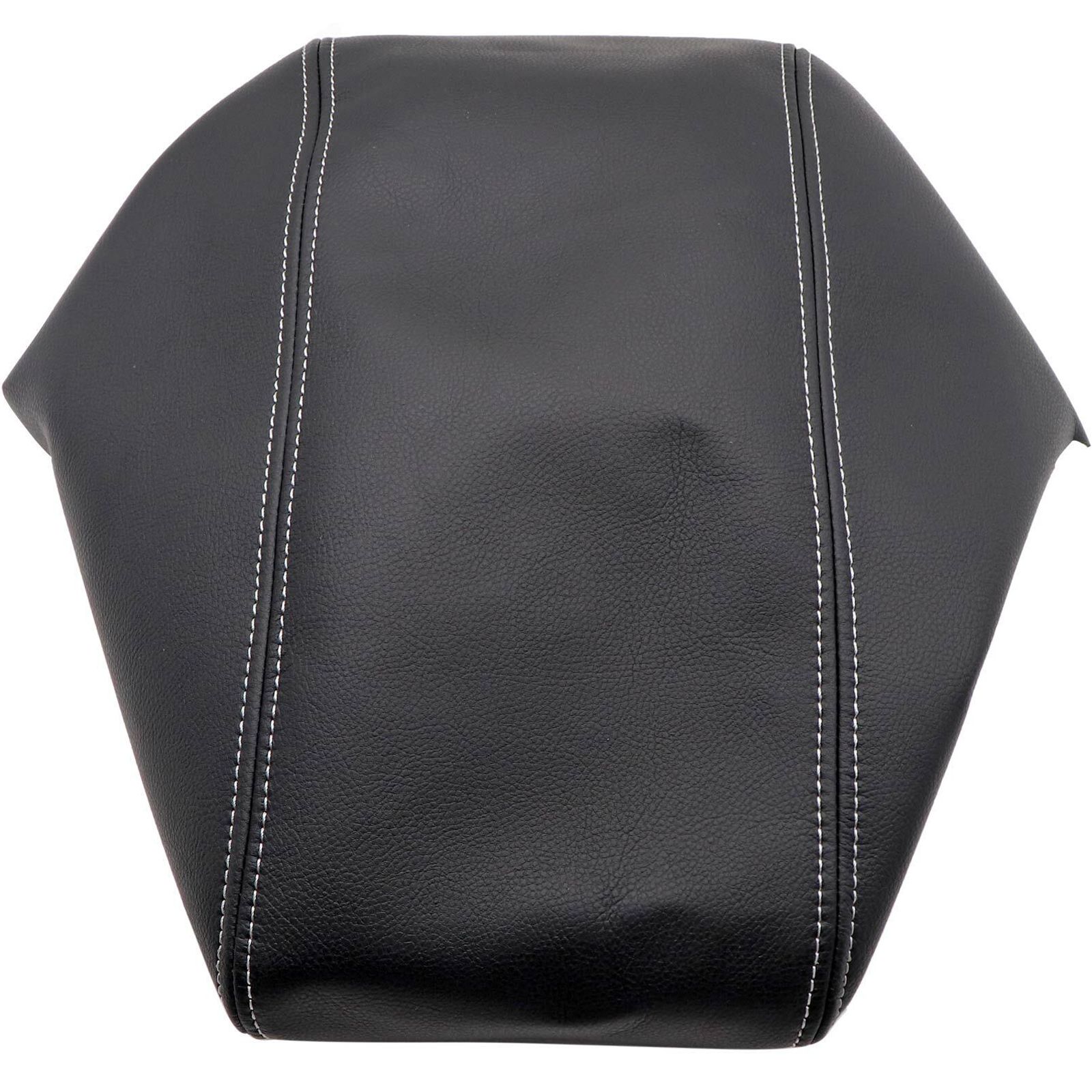 Leather Center Console Lid Armrest Cover For 11-19 Jeep Grand Cherokee Black