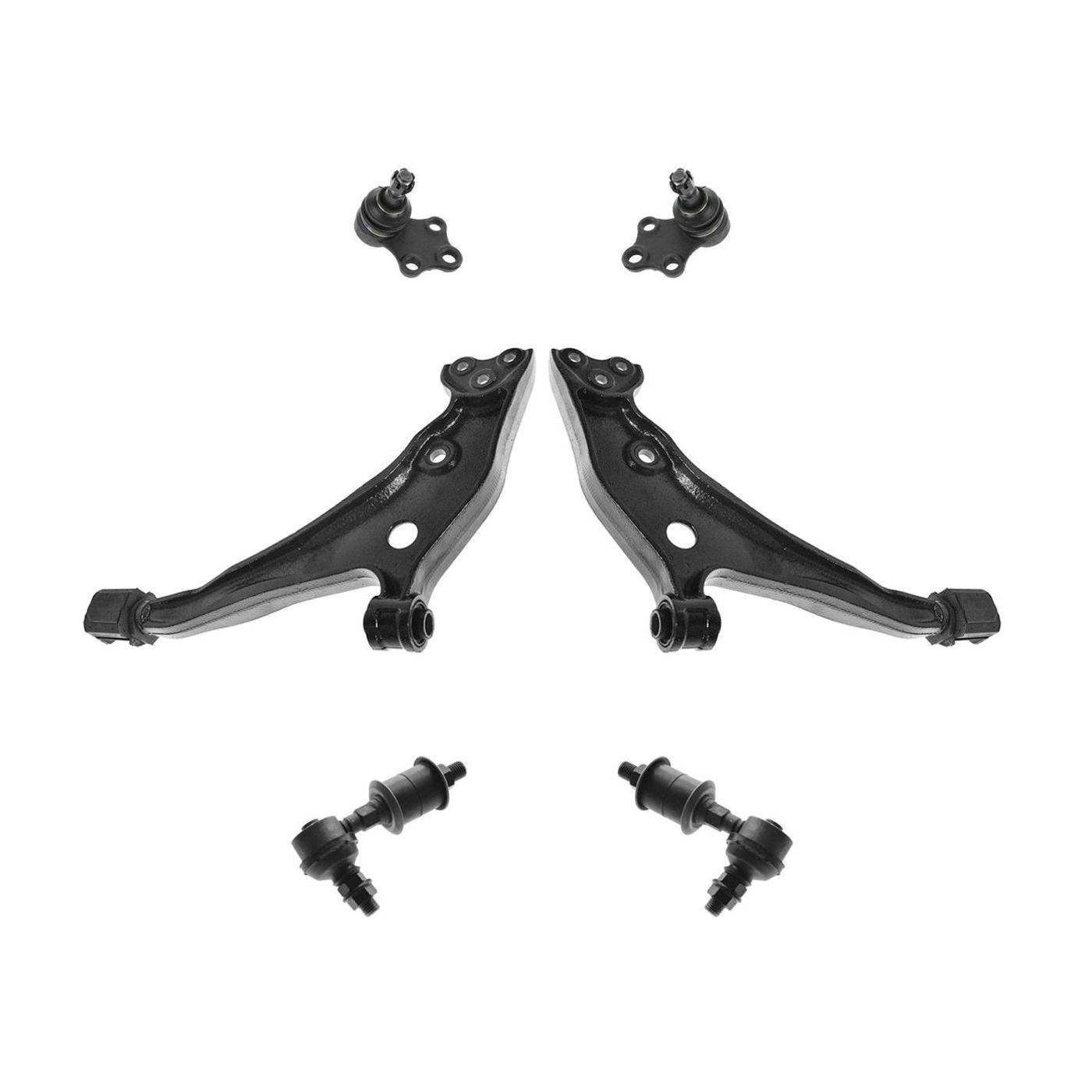 6pc Steering & Suspension Kit Control Arms Ball Joints Sway Bar End Links