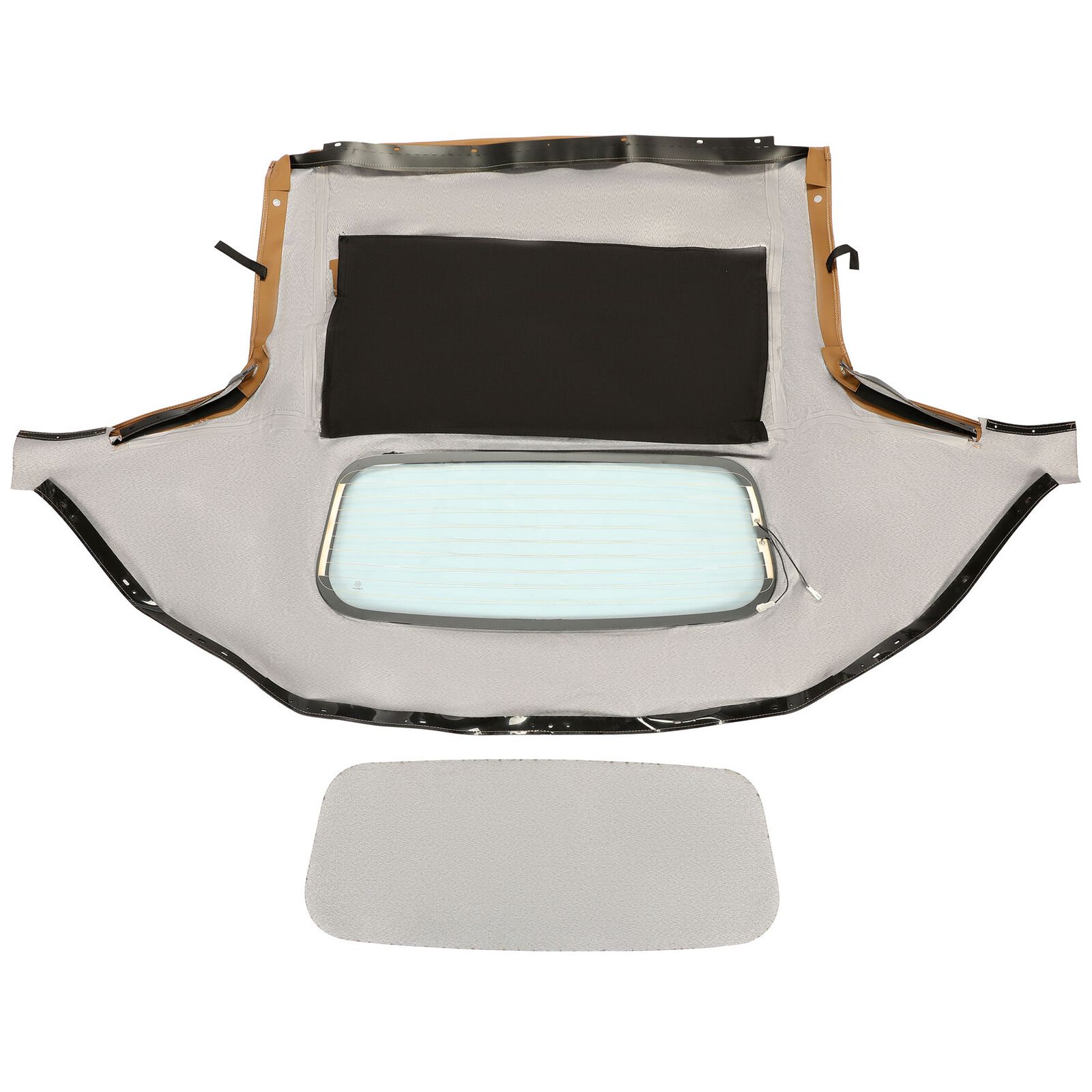 For 04-05 Mazda Miata Mazdaspeed Convertible Soft Top W/Heated Glass Window Tan