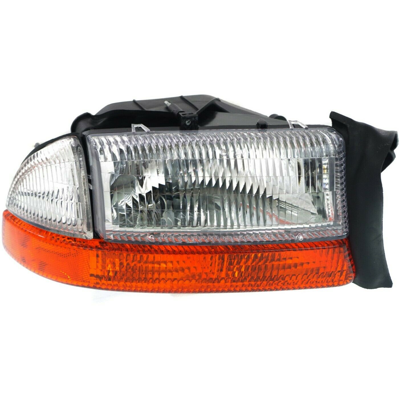 Headlight Set For 1997 Dakota 1998 Durango Driver/Passenger Side W/ Bulb