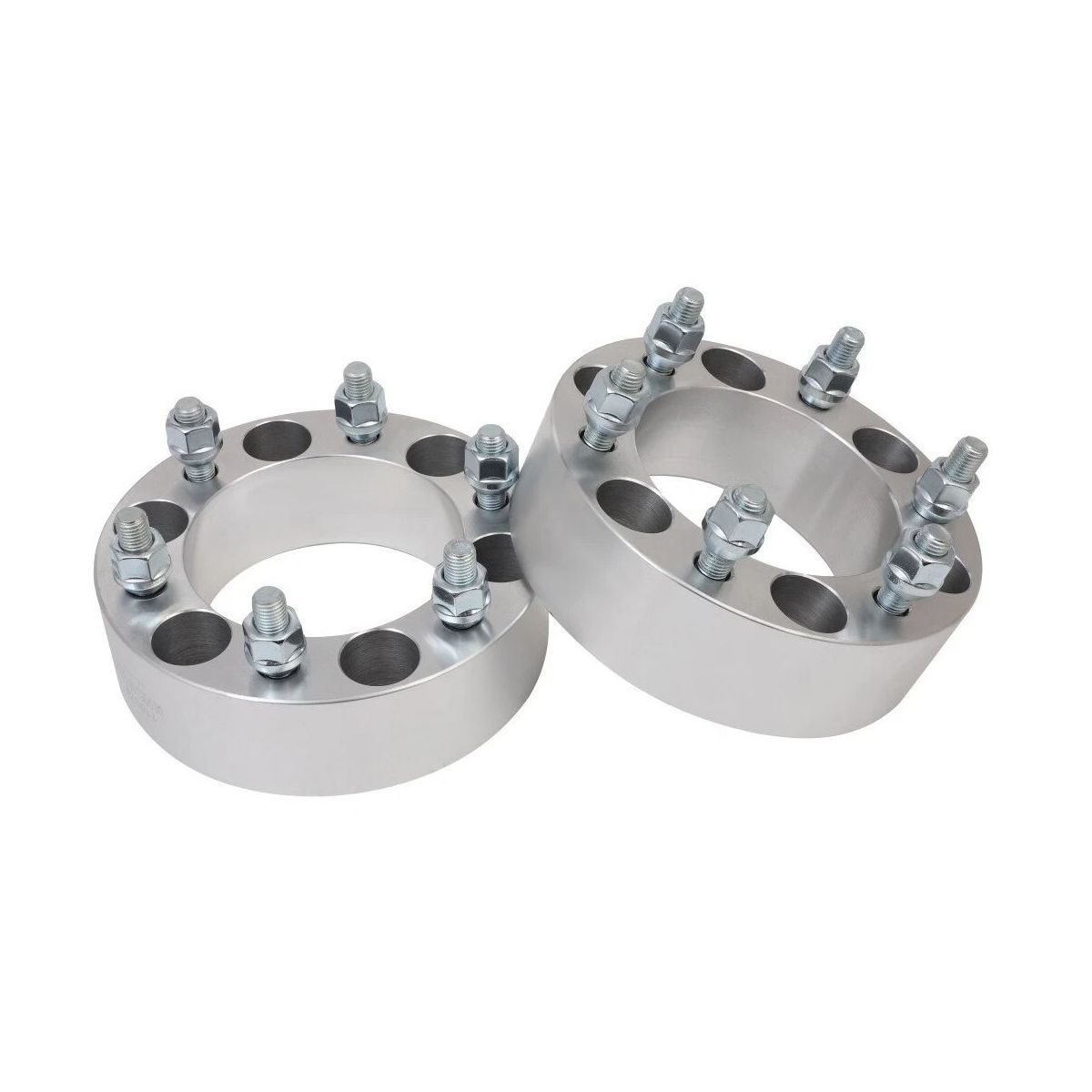 2Pcs 2" 6x5NODELNO.NODELNO5 Wheel Spacers 12x1NODELNO.NODELNO5 Silver For 1989-2021 Mitsubishi Montero Sport