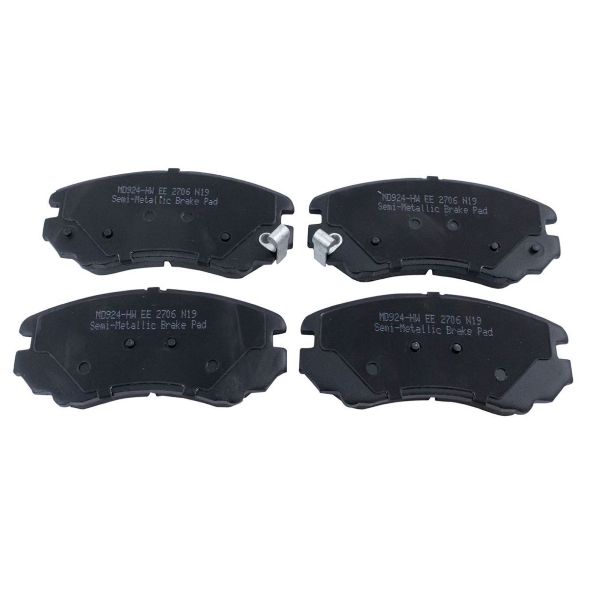 Front Semi Metallic Brake Pad & Rotor Kit W For 10-11 Soul 2u Hatchback 1.6L