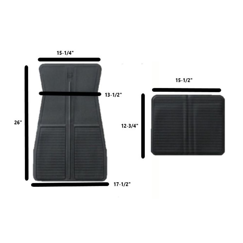 For 76 Buick Century Indianapolis 500 Pace Car Coupe Black Style Floor Mat Set