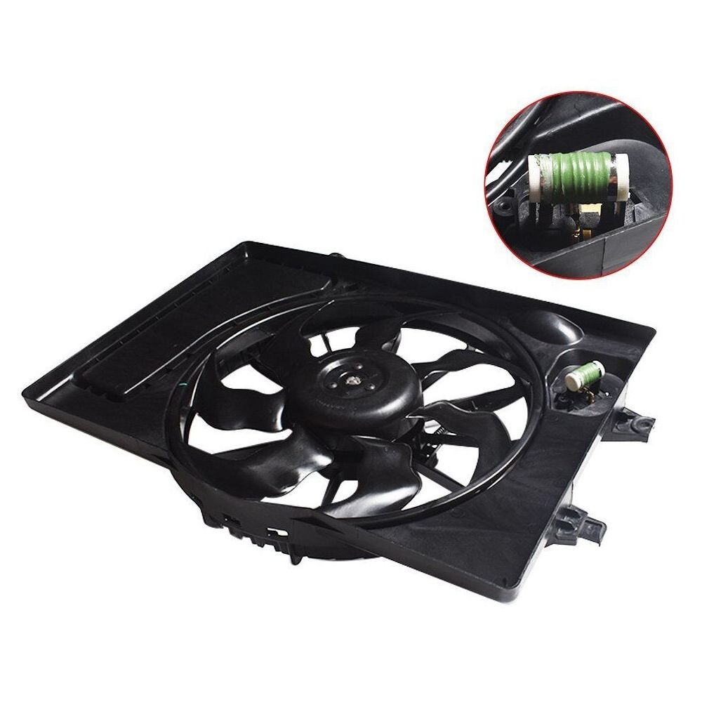 For 2017-2018 Elantra 2.0L Radiator AC Condenser Cooling Fan Assembly 25380F2000