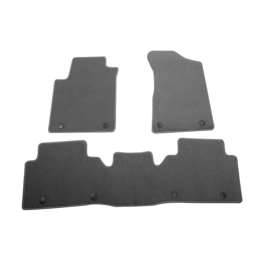 For 2017-2023 Armada SL Sport Utility Front Rear Floor Mats Nylon 3PCS-Gray