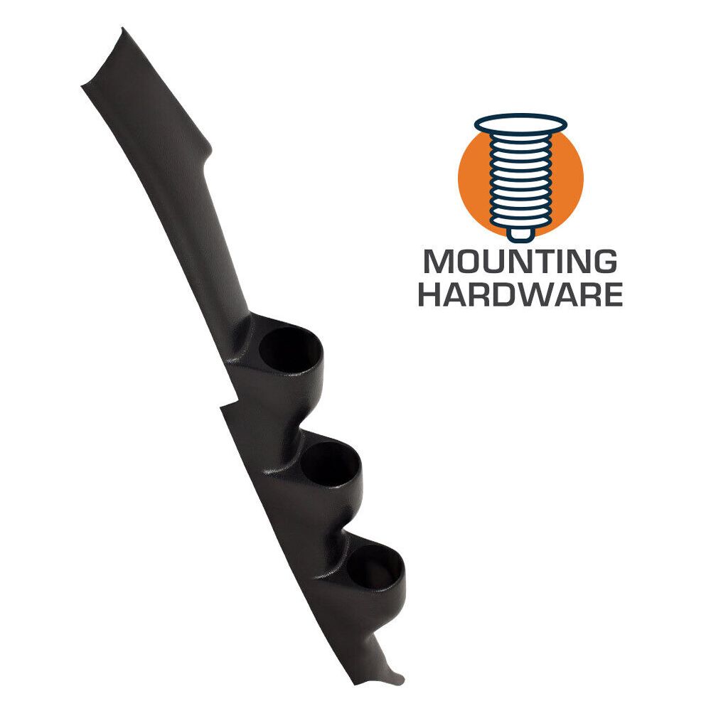 Full Size Black 52mm Triple A-Pillar Gauge For 1989-1994 Nissan 240SX S13