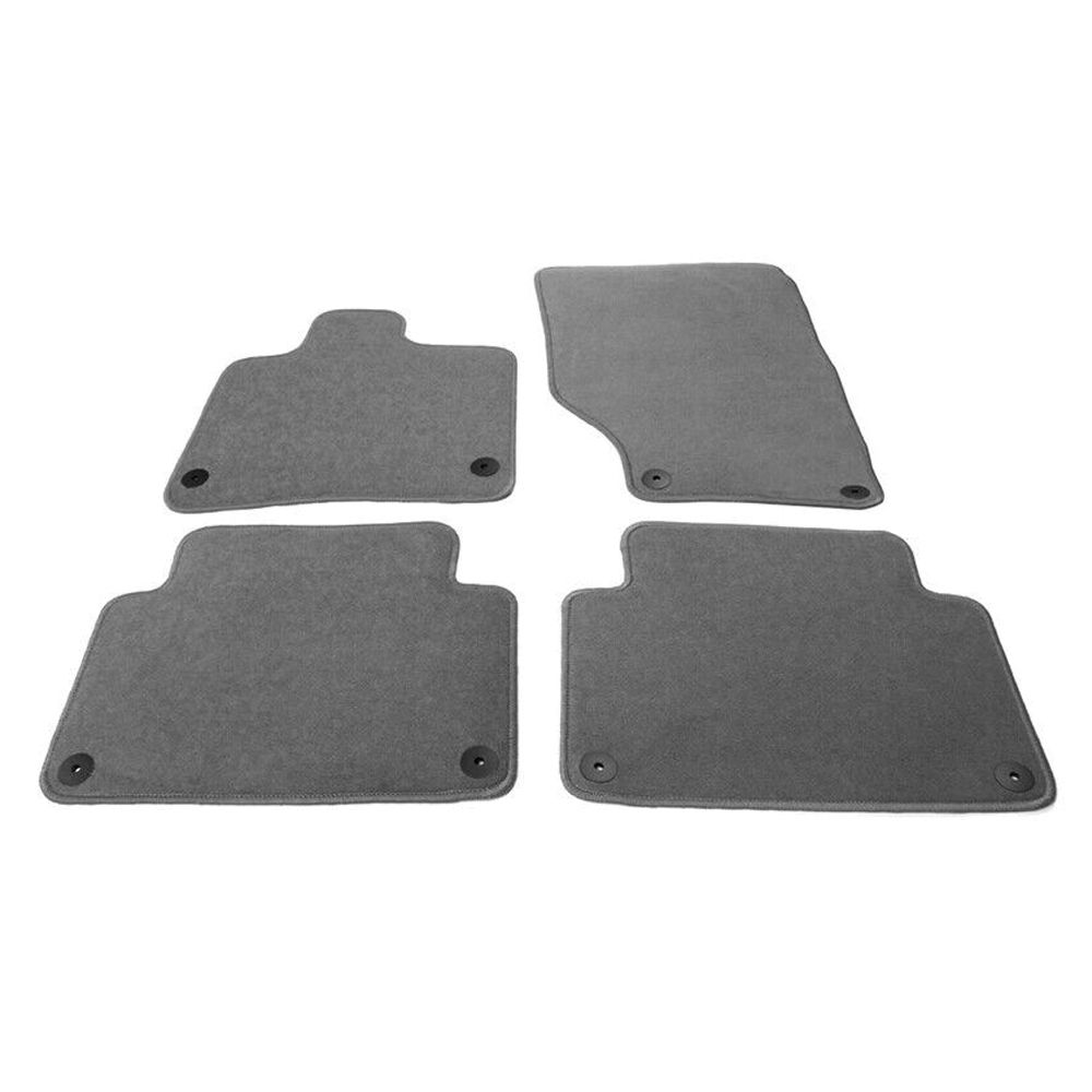 For 07-15 Audi Q7 Nylon Car Auto Floor Mats Liner Gray Front Rear Carpets 4PC