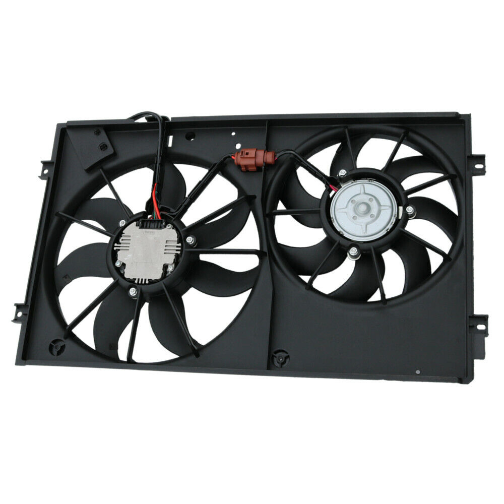 Radiator Condenser Fan For Audi Volkswagen 2.0L 2.5L L4 L5