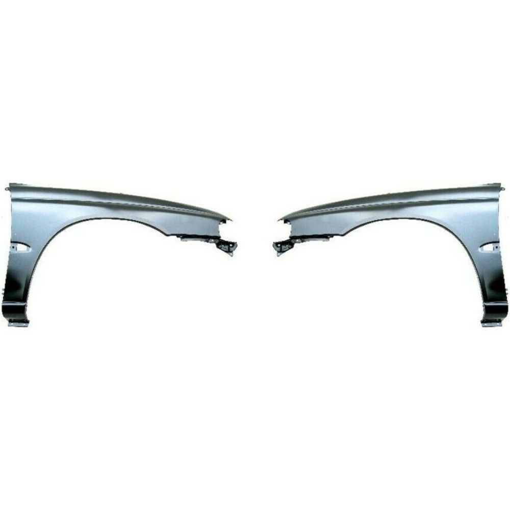 Fender Set For 1995-1999 Subaru Legacy Front Primed Steel W/ Molding Holes Pair