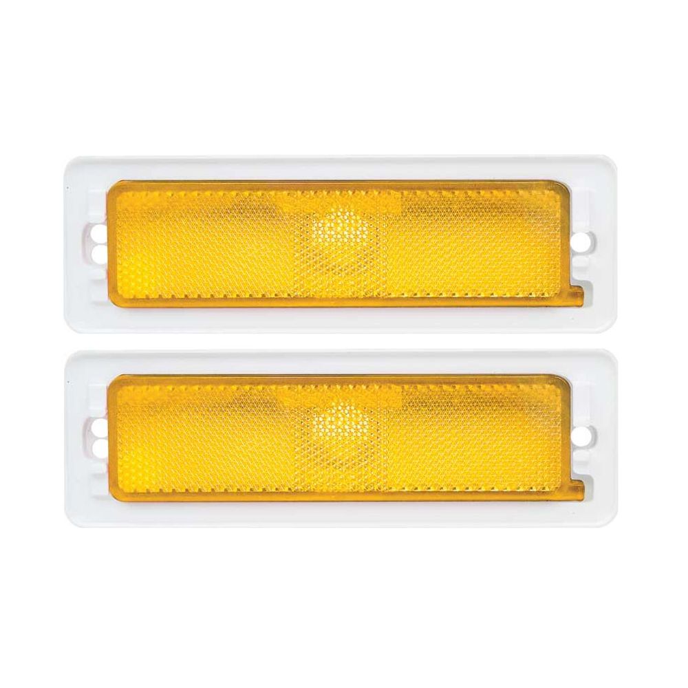 Front Side Amber Marker Light Lens Set 1970-1974 Nova 1971-1974 Ventura