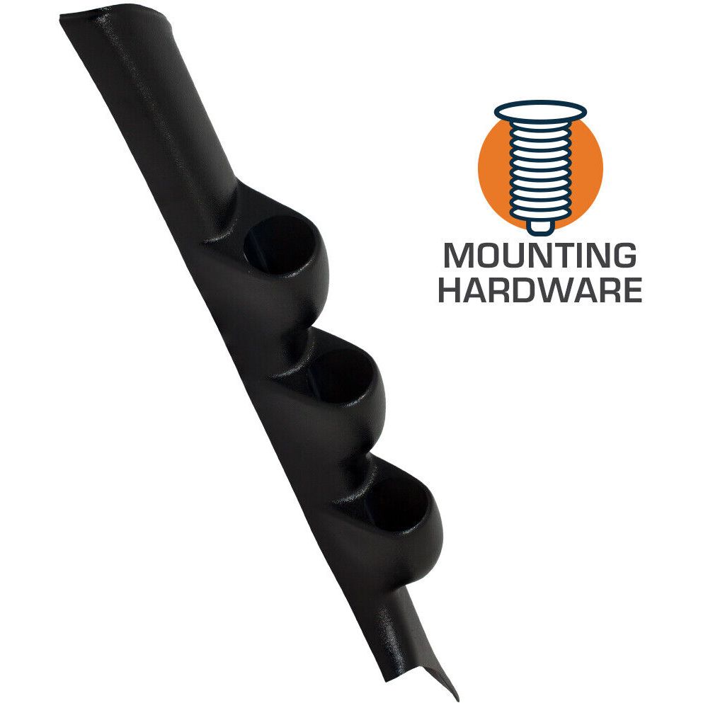 Black Triple Gauge 52mm Pillar For Acura 2002-2006 RSX Base 2002-2006 RSX Type-S