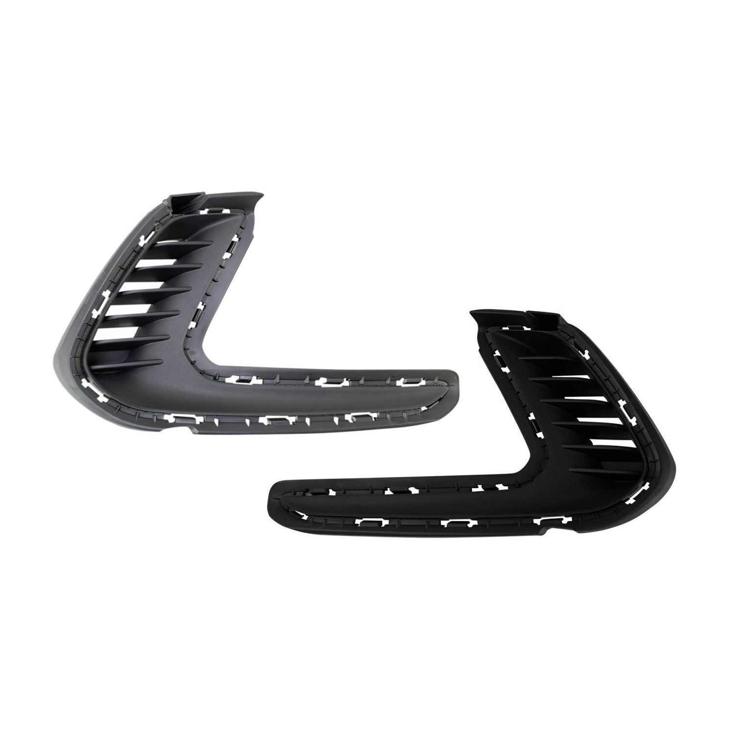 Front Bumper Fog Light Hole Cover Insert Set Left/Right Sides For 17-18 Elantra
