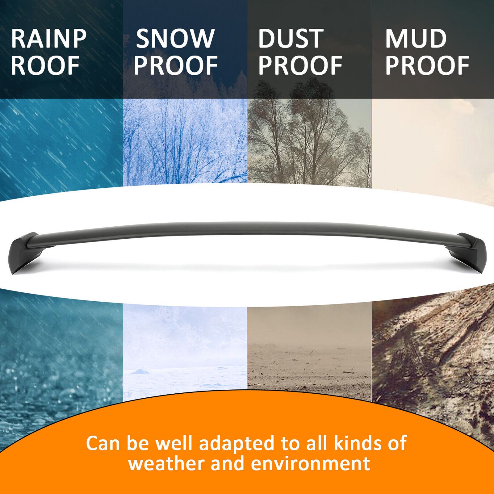 For 2004-2007 Impreza WRX STI Sedan Black Style Rear Window Roof Spoiler Wing