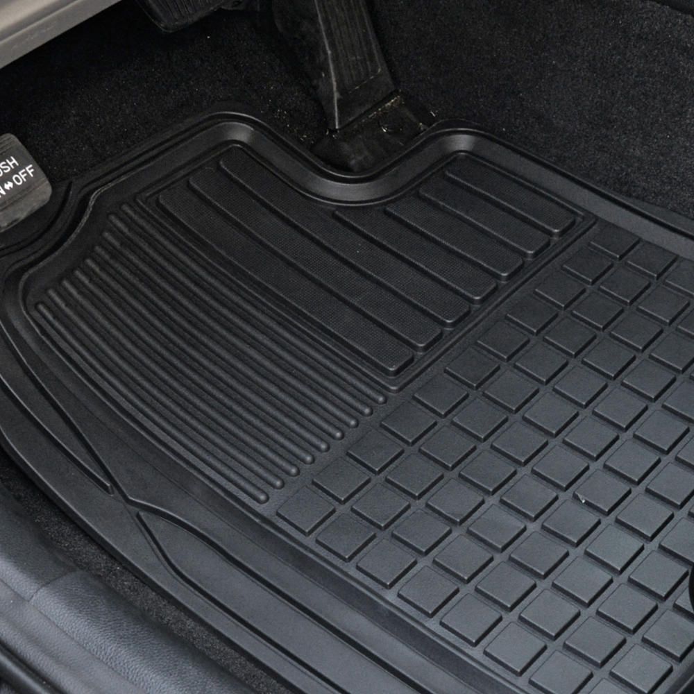 Trim-to Heavy Duty Car Floor Mats For 96-18 A4 Quattro Auto All Weather Black