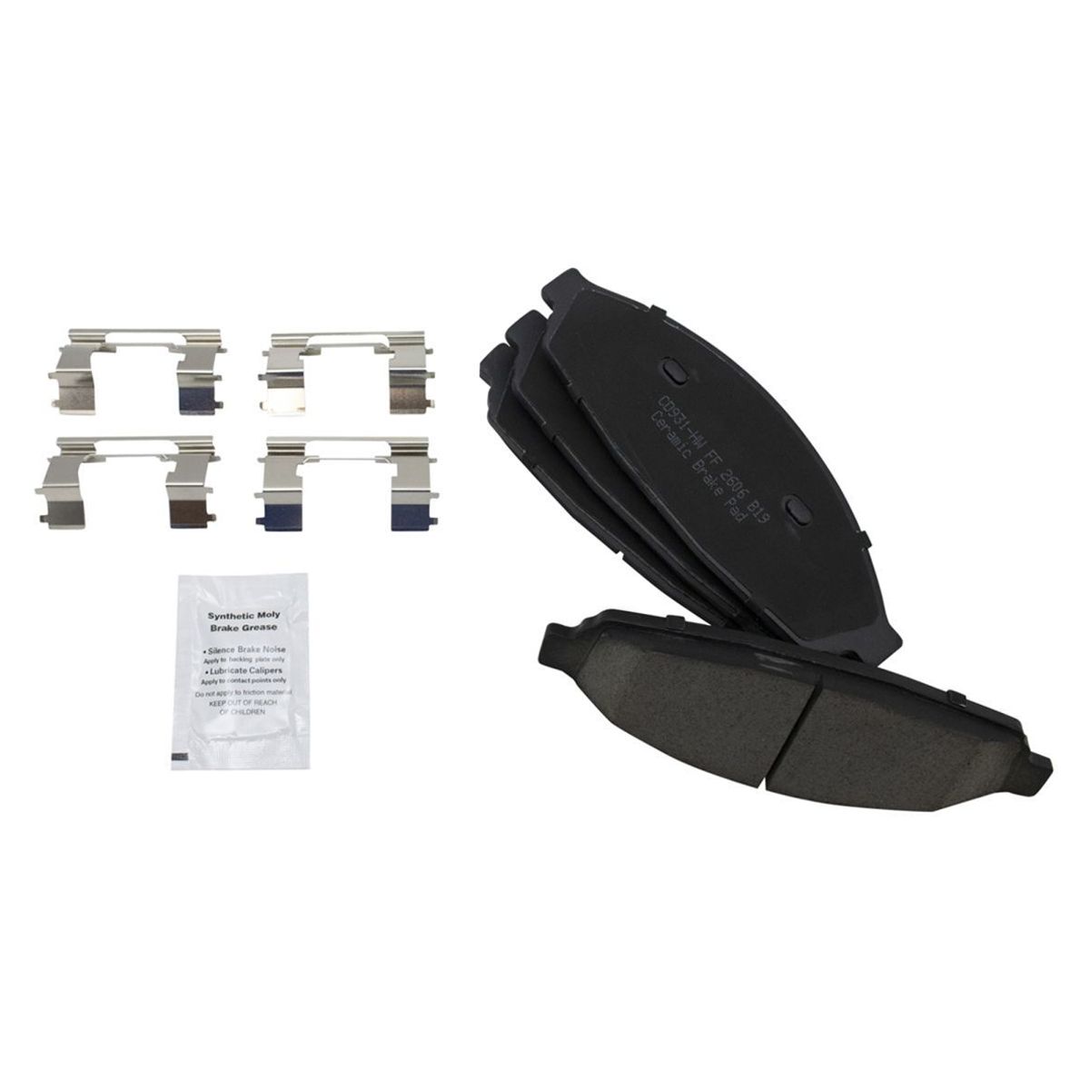 Front & Rear Ceramic Brake Pad & Performance Drilled Slotted Rotor Kit