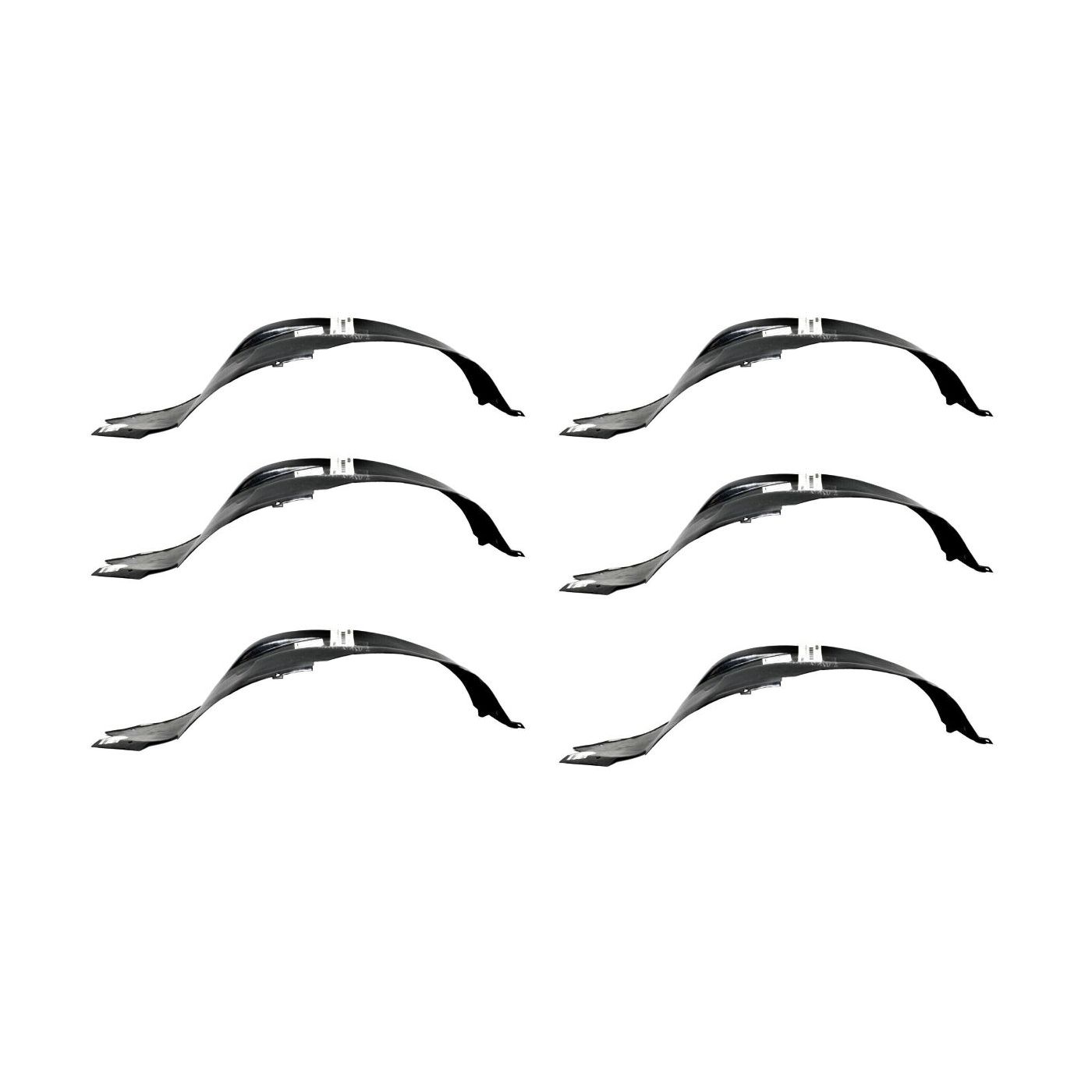 6 Sets Of - Fender Liners Front Driver Left Side Left Hand For Chrysler 1996-2000