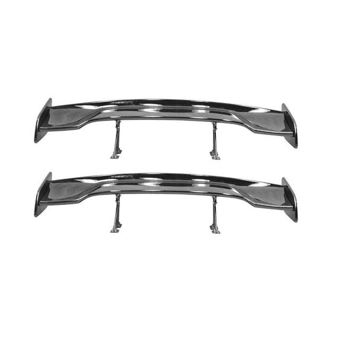2 Sets Of - Fits Toyota Adjustable Inch GT Wing Spoiler JDM Glossy Black Trunk Lip