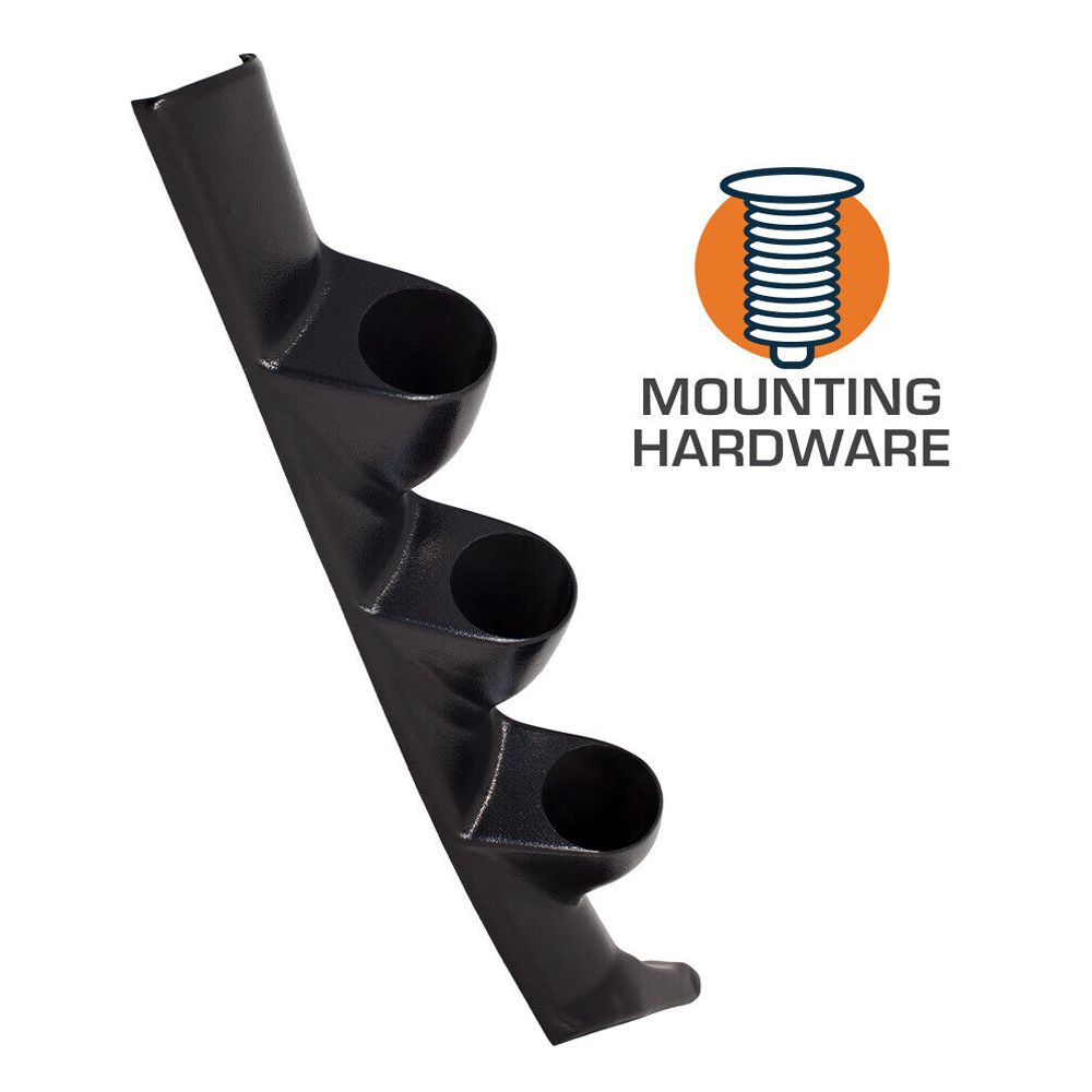Black Triple Gauge 52mm Pillar For 1993-1997 Honda Civic Del Sol Coupe Del Sol