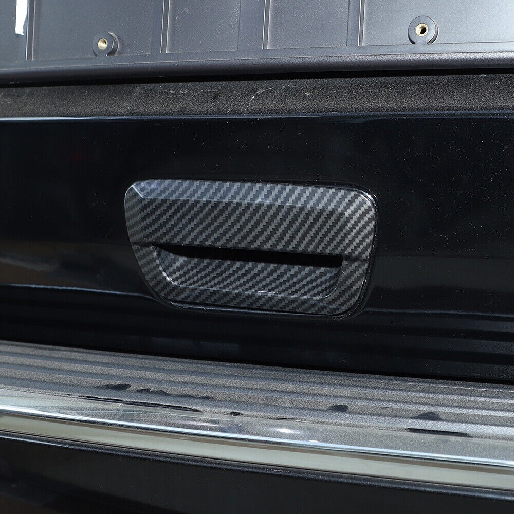 2 Sets Of - Tailgate Handle Cover Trim /Durango + Carbon Fiber
