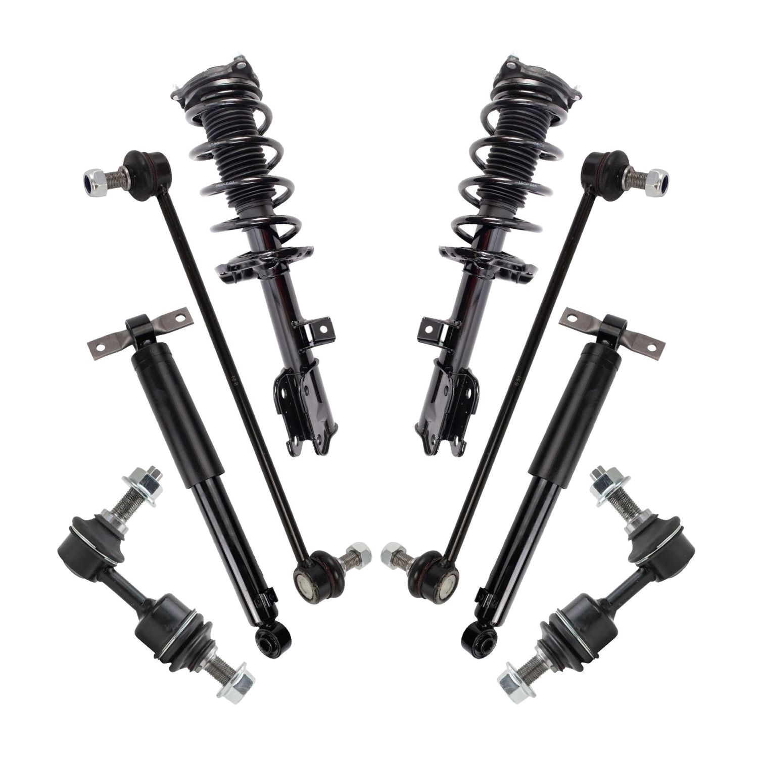For 15-18 Kia Sedona Front Rear Struts Shocks Sway Bar Links Suspension Kit