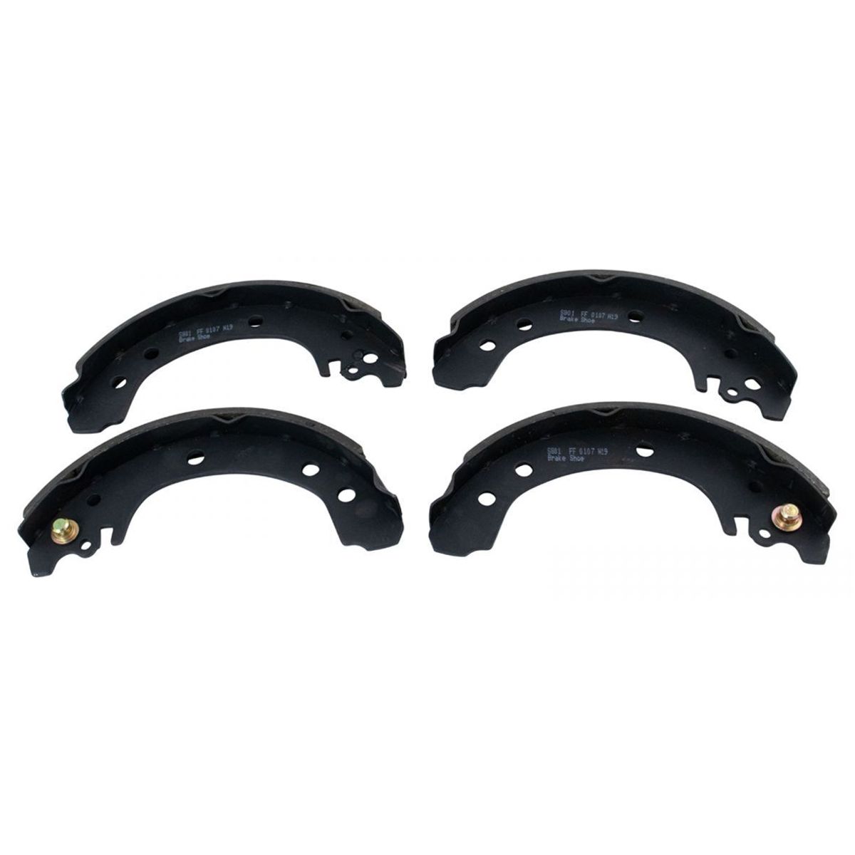 For 03-08 Corolla Front & Rear Ceramic Brake Pad Coated Rotor Shoe & Drum Kit