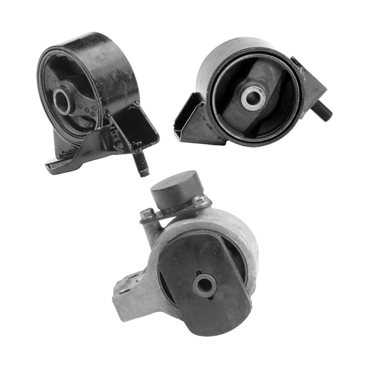 Front Rear & Right Engine Mounts 3pcs Set Fits L4-
