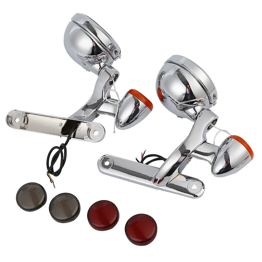 Passing Turn Signal Fog Light Bracket For 1994-2023 Road King Street Tri Glide
