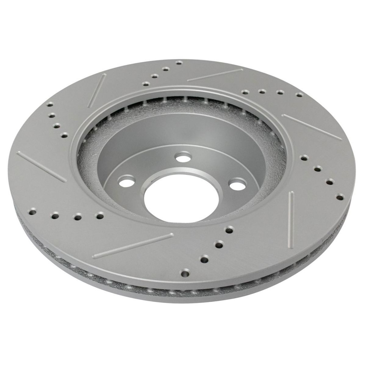 For 03-11 Ranger XL Drilled & Slotted Brake Rotor & Posi Ceramic Pad Front Set