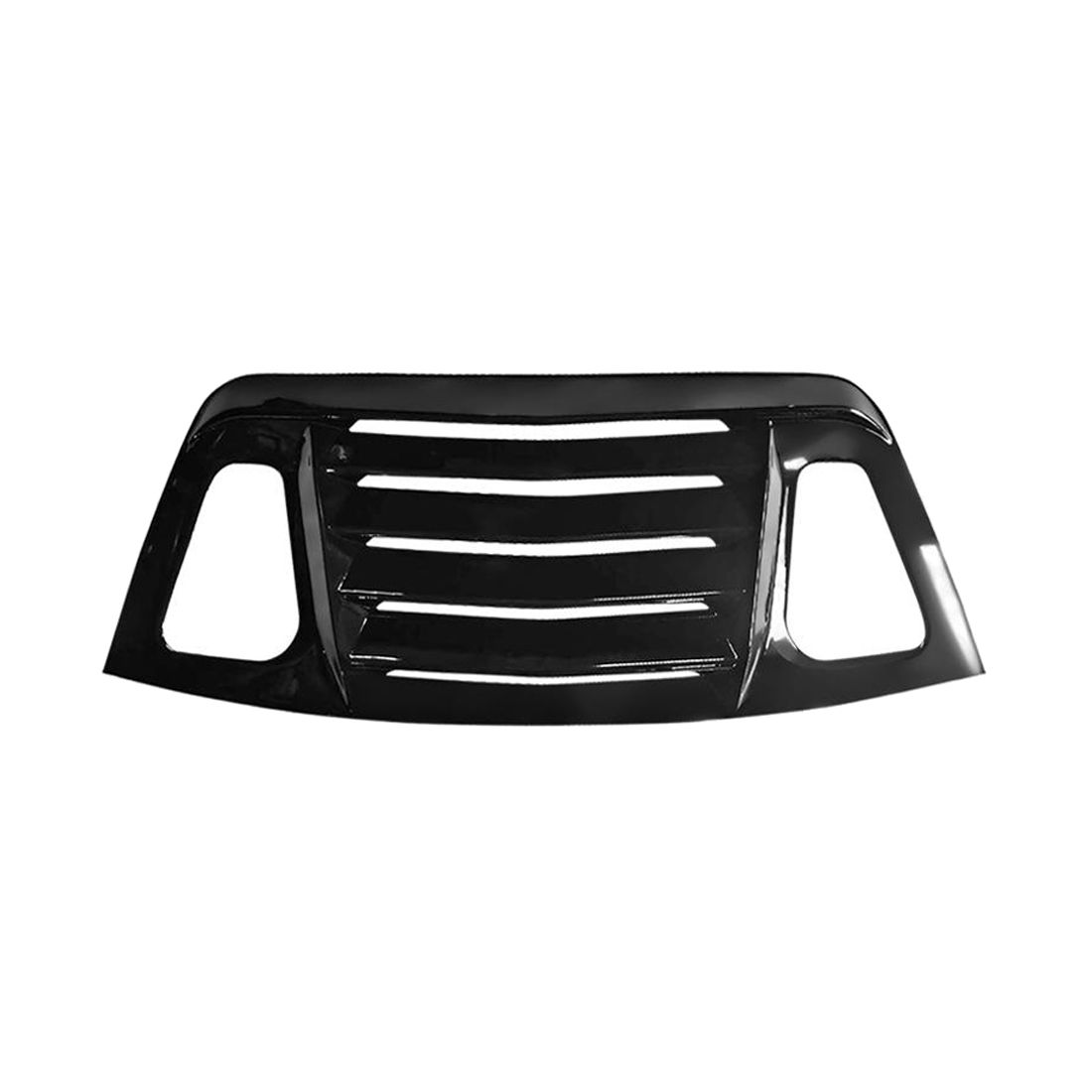 Fits 08-23 Dodge Challenger V2 Style Gloss Black Window Louver Sun Shade Cover