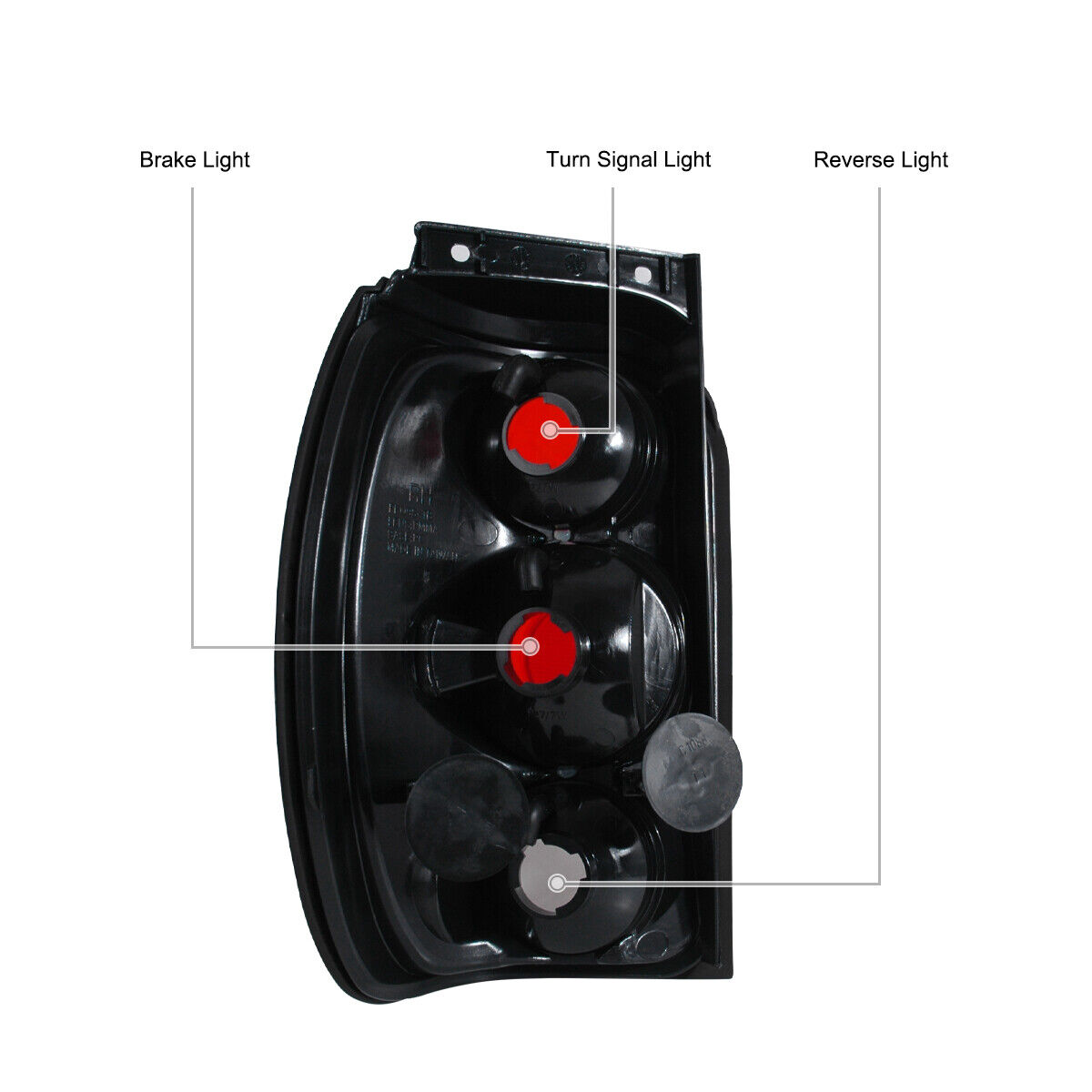Black Tail Lights Brake Lamps
