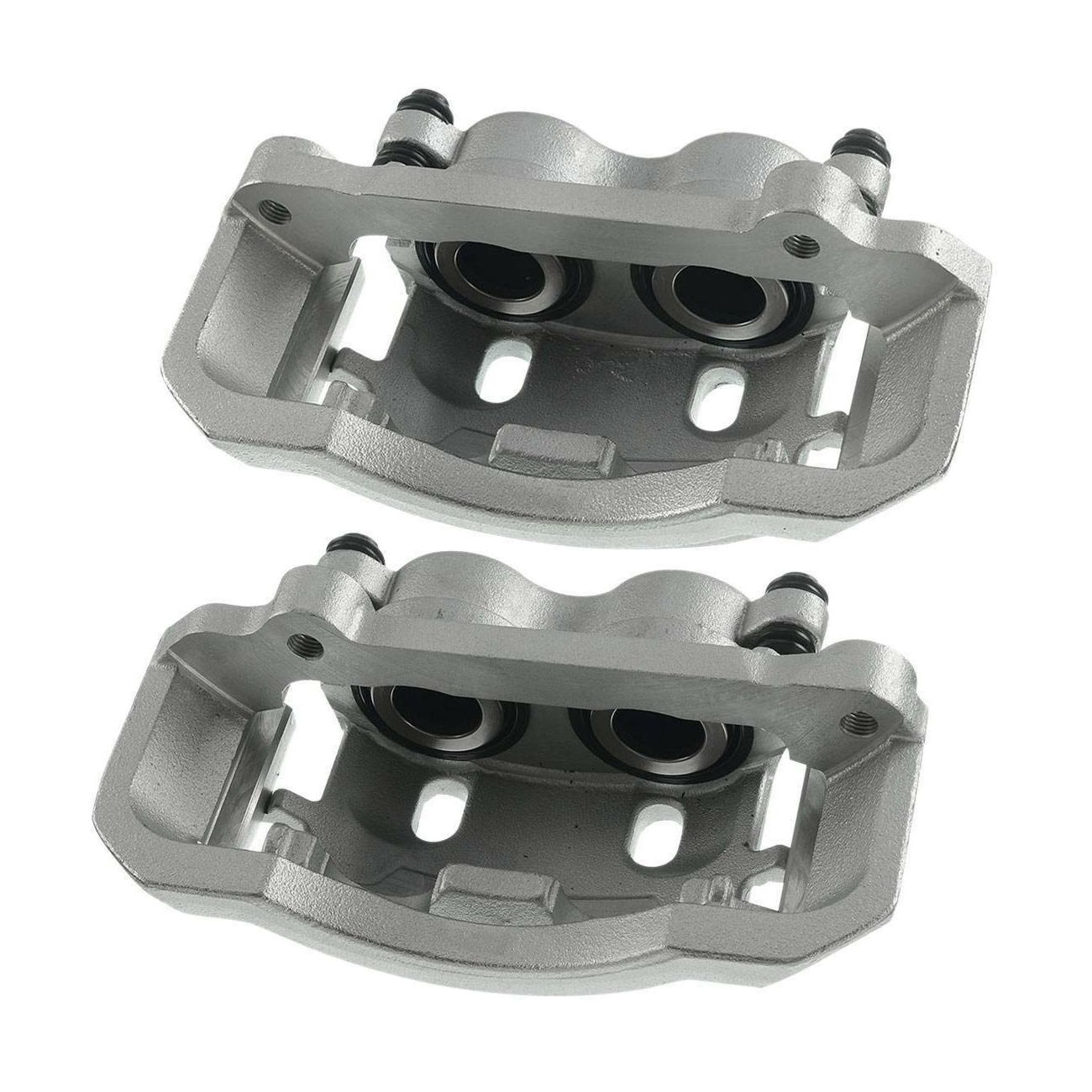 Front Left & Right Brake Calipers W/ Bracket For D_odge R_am2500 3500 4000
