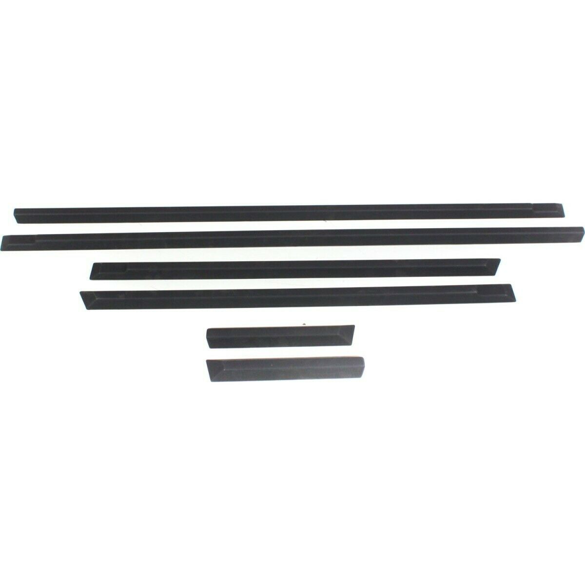 Set Of 6 Door Molding And Beltlines Front Left-and-Right For BMW 3-Series