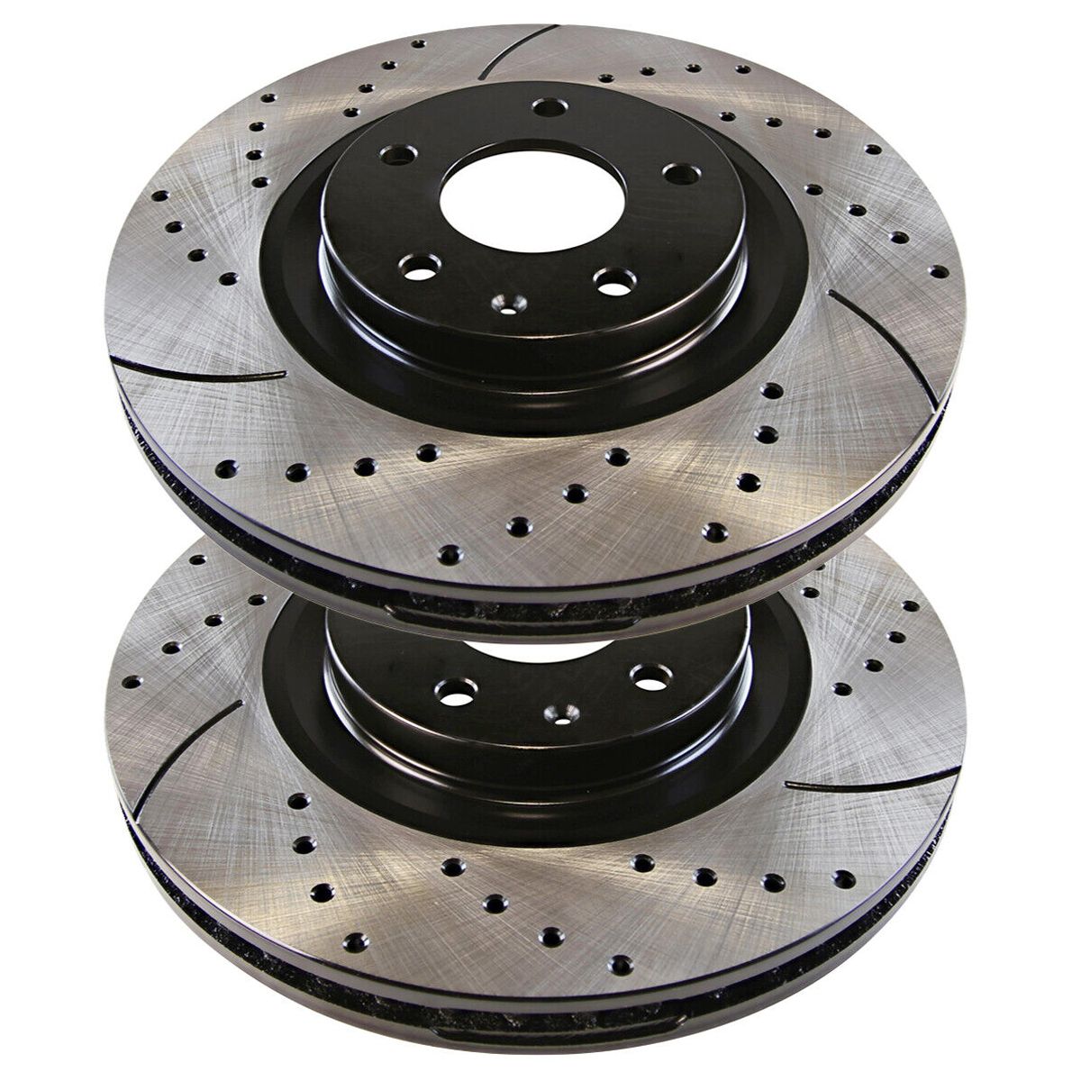 Front Drilled Slotted Brake Rotors 2 For Lincoln MKZ 2013-2020 Ford Fusion