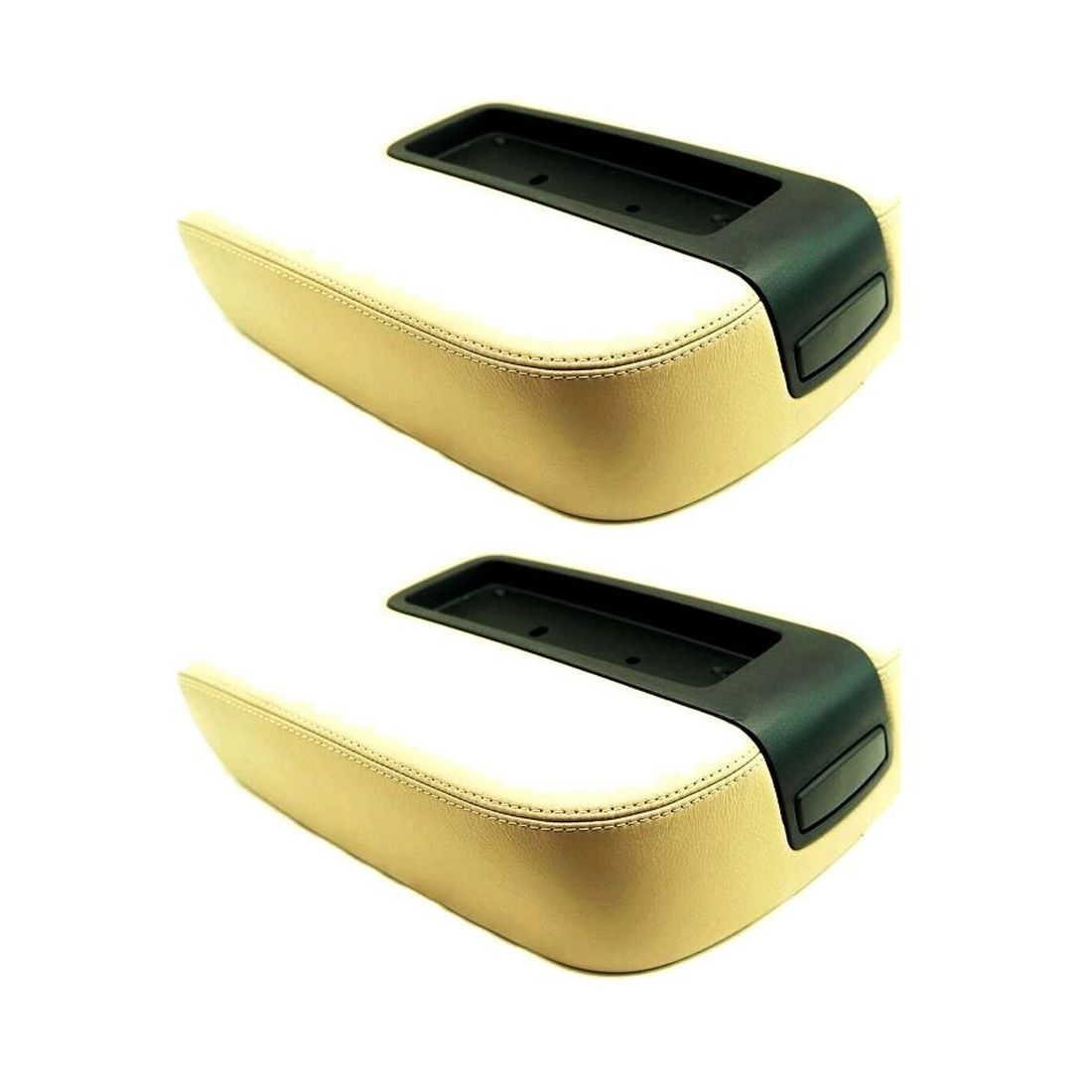 2 Sets Of - Center Console Armrest Leather Synthetic For Chevy Tahoe Suburban 07-13