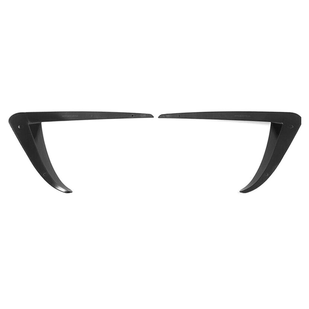 For Tesla 17-23 3 Base Model 3 Fog Light Lamp Trim Cover Gloosy Black ABS-2PCS