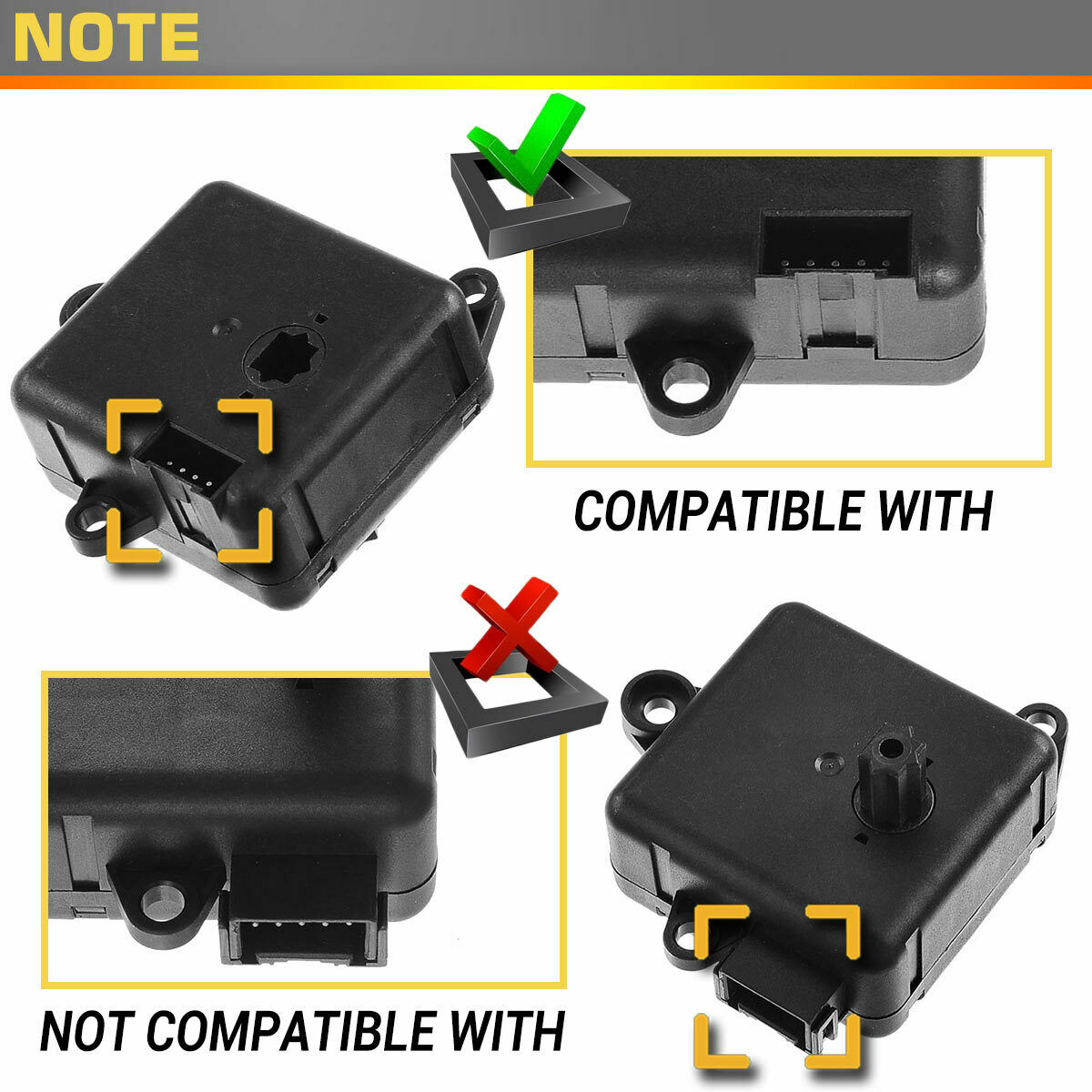Heater Blend Door Actuator For 06-10 H3 09-10 H3T 06-09 Solstice 07-10 Sky